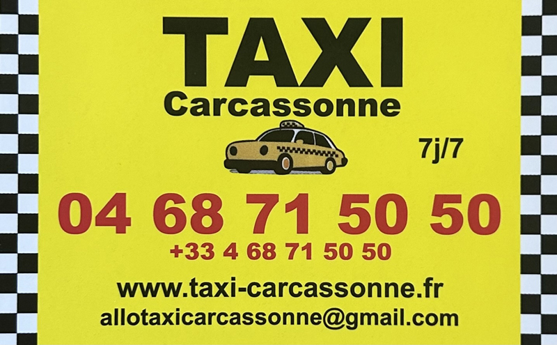 Carte de visite Taxi Carcassonne